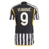 Herren Fußballbekleidung Juventus Dusan Vlahovic #9 Heimtrikot 2023-24 Kurzarm